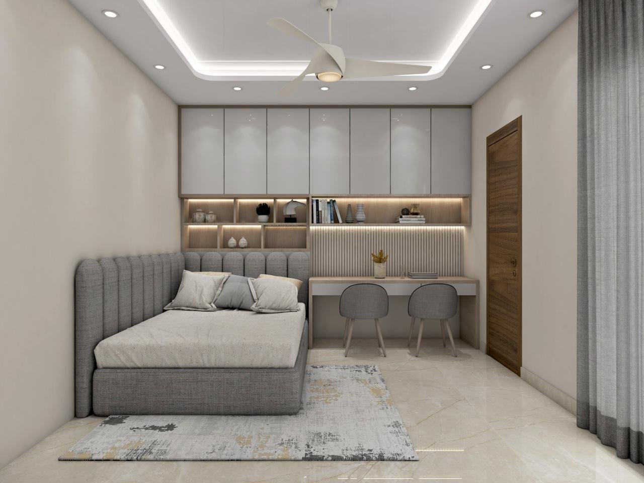 L-shaped sofa cum bed with storage made by Aman Sofa Expert in Ghaziabad