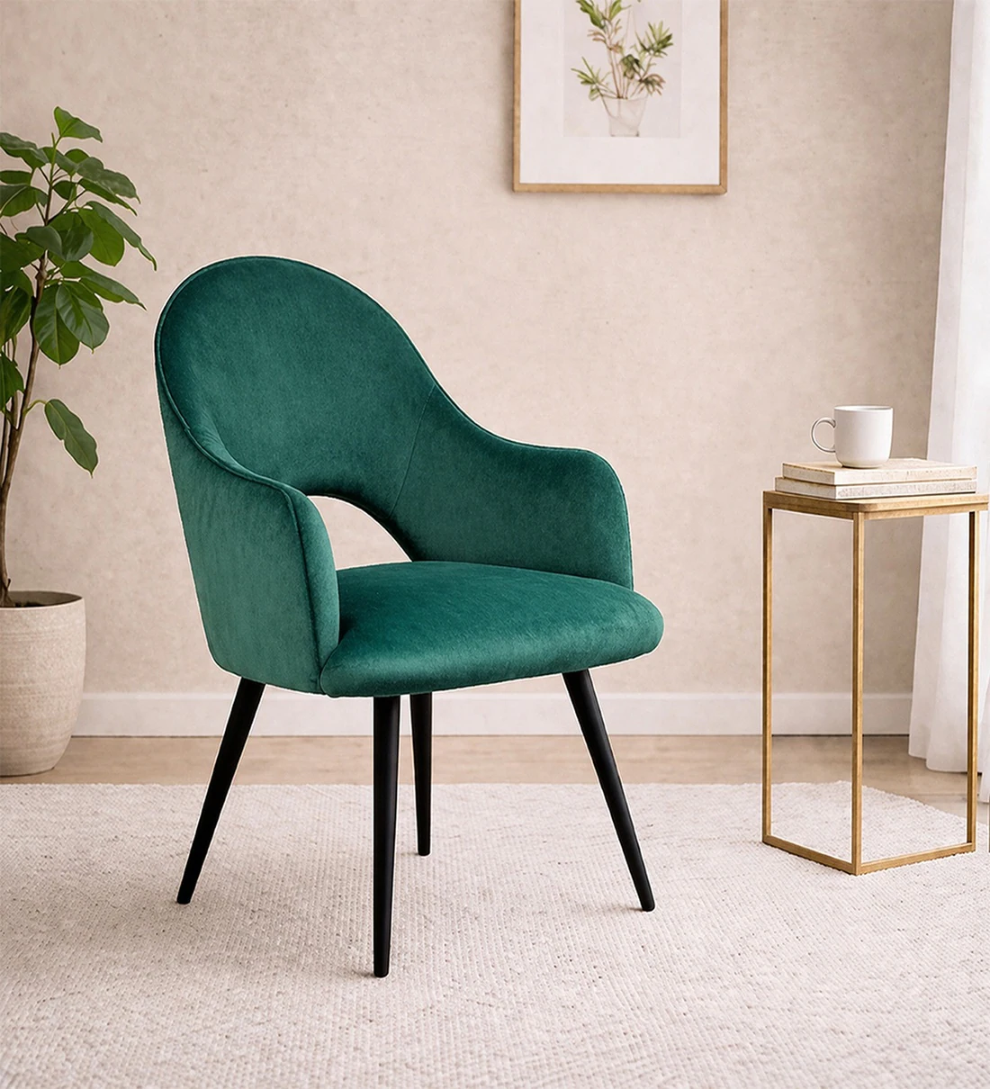 Teal chaise lounge diwan upholstered by Aman Sofa Expert in Ghaziabad